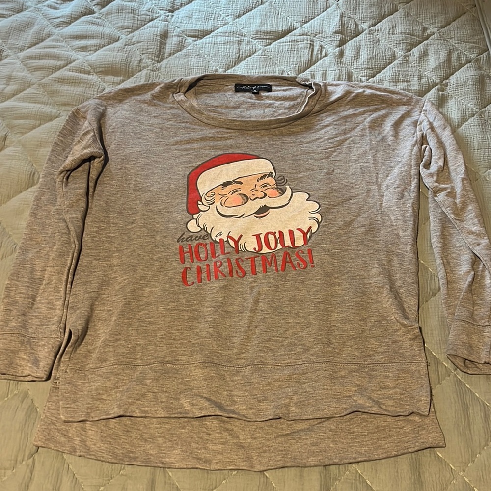 Grey Christmas long sleeve